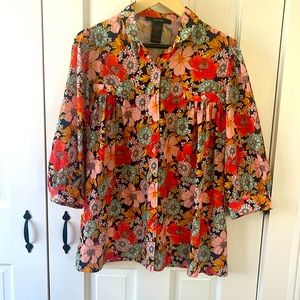 SMYTHE floral blouse